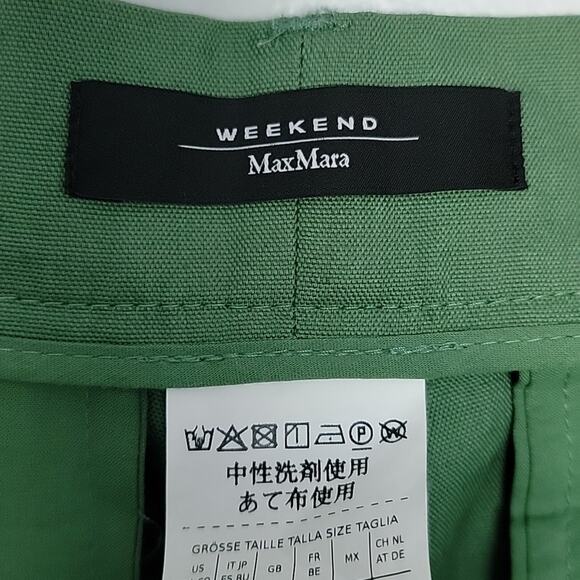 MaxMara Weekend Zircone Wide Leg Cropped Trousers, 4 - Picture 7 of 8